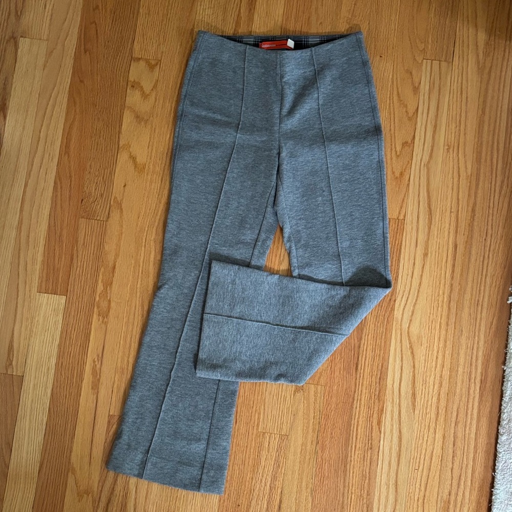 Gray straight leg pants